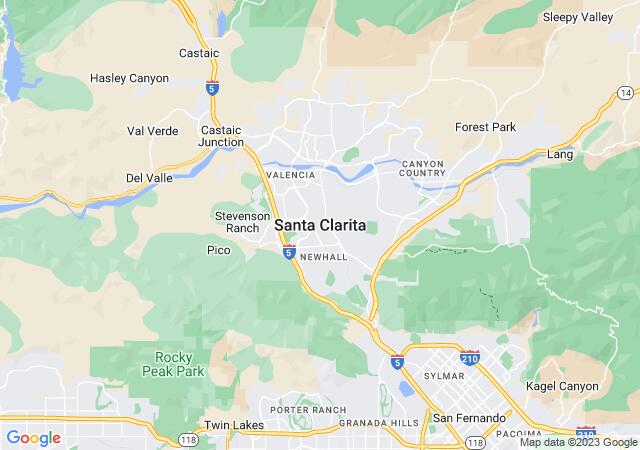 Google Map image for Santa Clarita, California