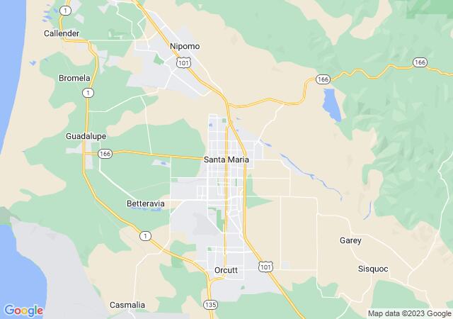 Google Map image for Santa Maria, California