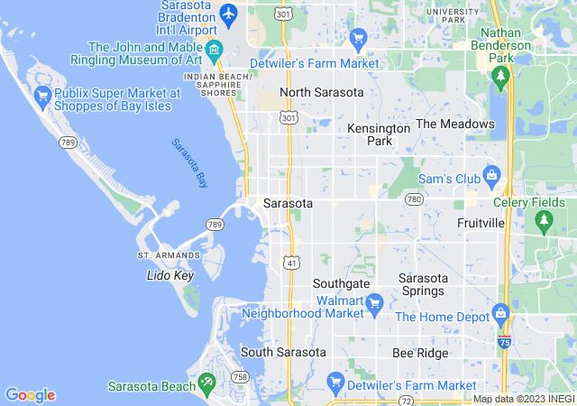 Google Map image for Sarasota, Florida