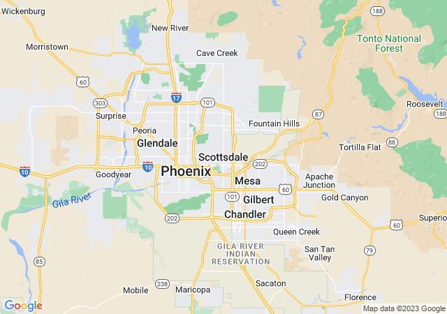 Google Map image for Scottsdale, Arizona
