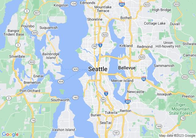 Google Map image for Seattle, Washington