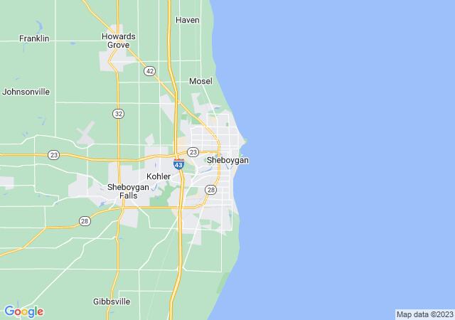 Google Map image for Sheboygan, Wisconsin