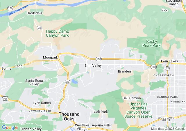 Google Map image for Simi Valley, California