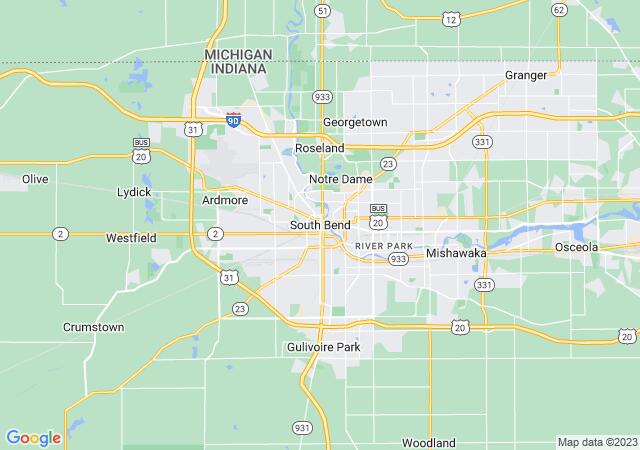 Google Map image for South Bend, Indiana