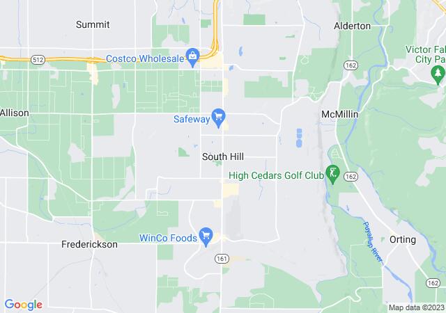 Google Map image for South Hill, Washington