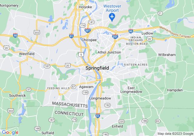 Google Map image for Springfield, Massachusetts