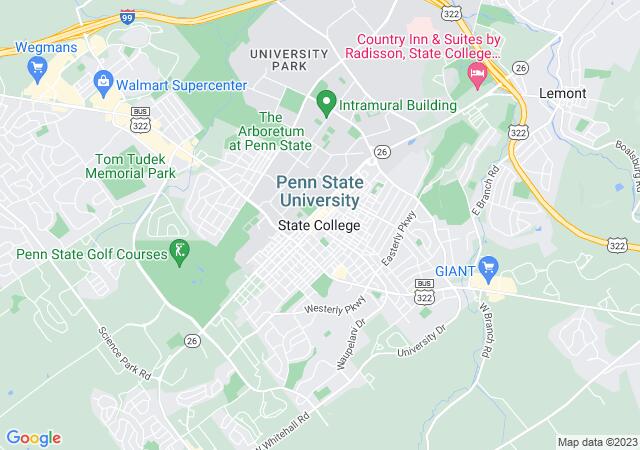Google Map image for State College, Pennsylvania