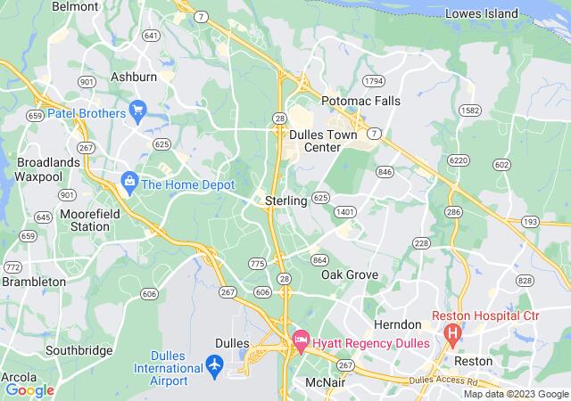 Google Map image for Sterling, Virginia