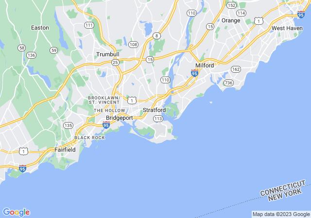 Google Map image for Stratford, Connecticut