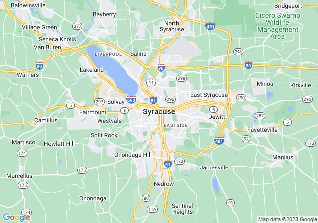 Google Map image for Syracuse, New York