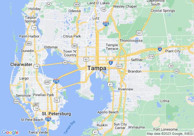 Google Map image for Tampa, Florida