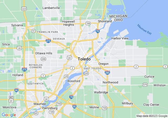 Google Map image for Toledo, Ohio