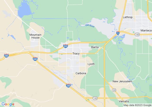 Google Map image for Tracy, California