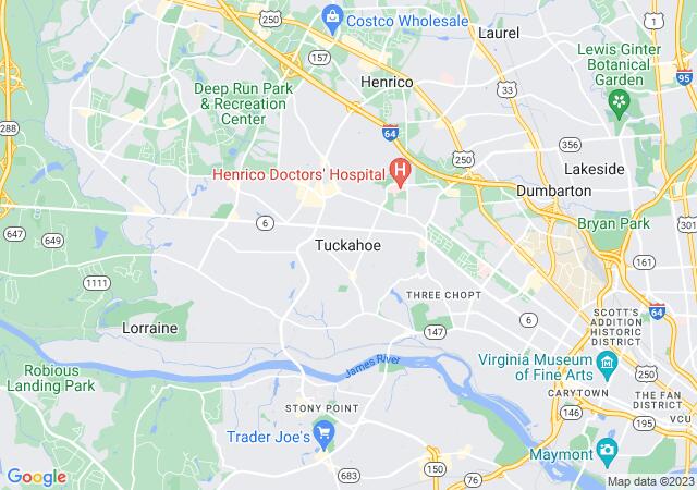 Google Map image for Tuckahoe, Virginia