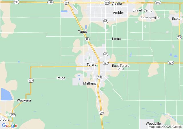 Google Map image for Tulare, California