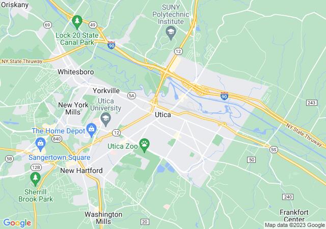 Google Map image for Utica, New York