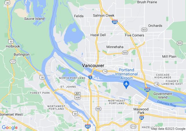 Google Map image for Vancouver, Washington