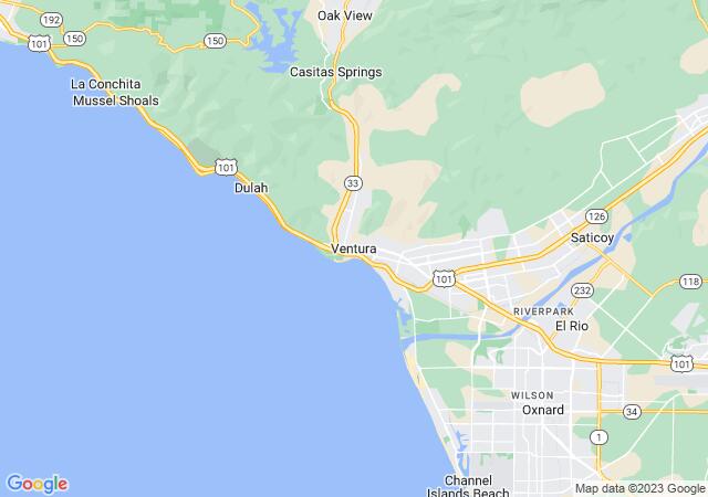 Google Map image for Ventura, California