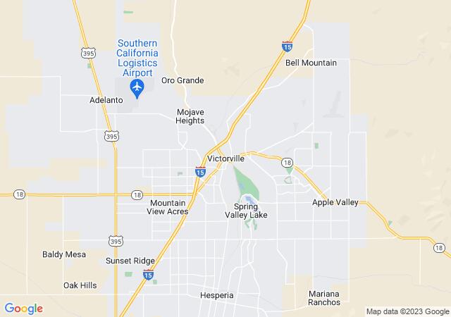 Google Map image for Victorville, California