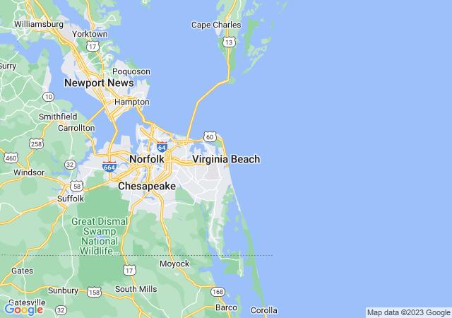 Google Map image for Virginia Beach, Virginia