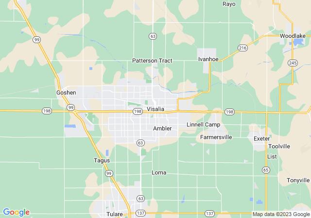 Google Map image for Visalia, California