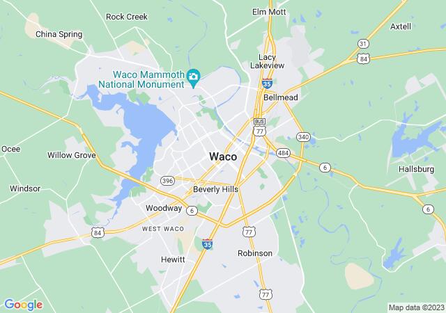 Google Map image for Waco, Texas