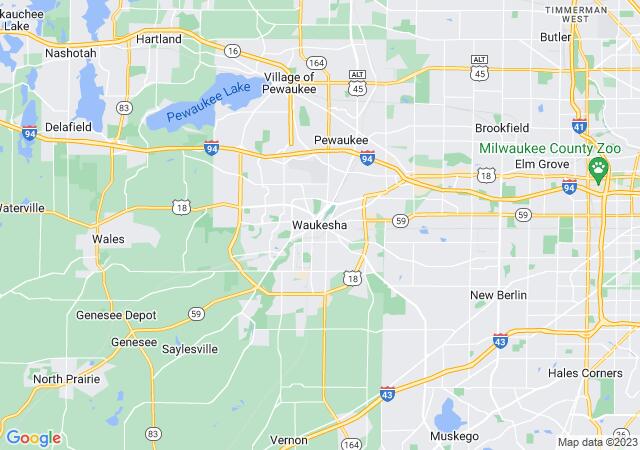 Google Map image for Waukesha, Wisconsin