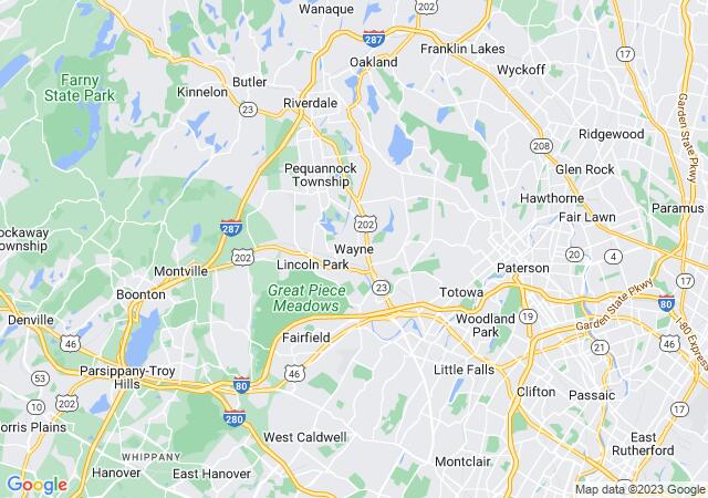 Google Map image for Wayne, New Jersey
