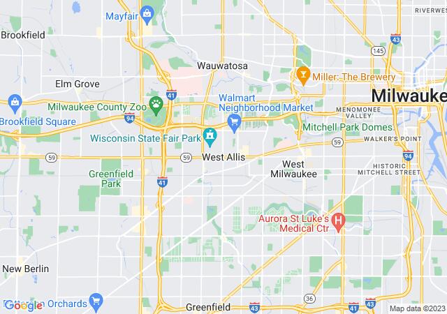 Google Map image for West Allis, Wisconsin