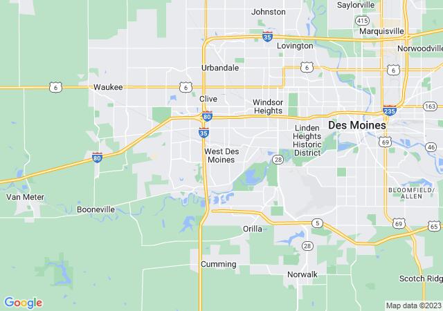 Google Map image for West Des Moines, Iowa