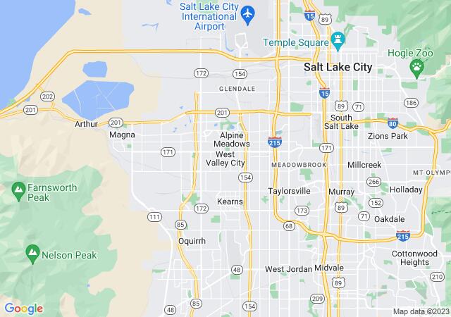 Google Map image for West Valley City, Utah