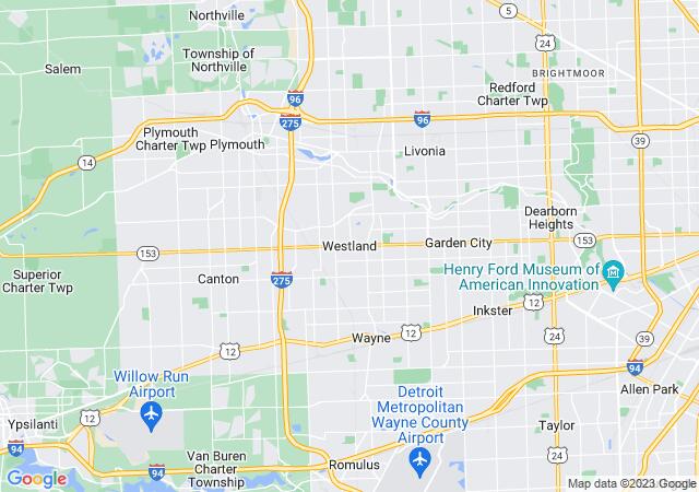Google Map image for Westland, Michigan