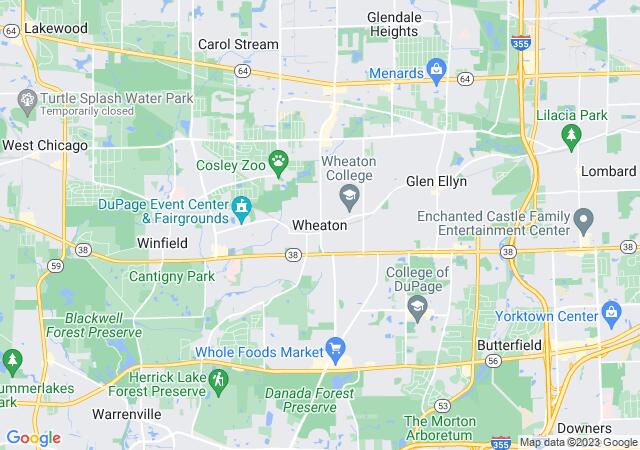 Google Map image for Wheaton, Illinois
