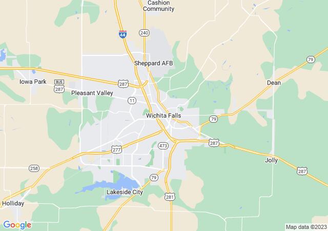 Google Map image for Wichita Falls, Texas