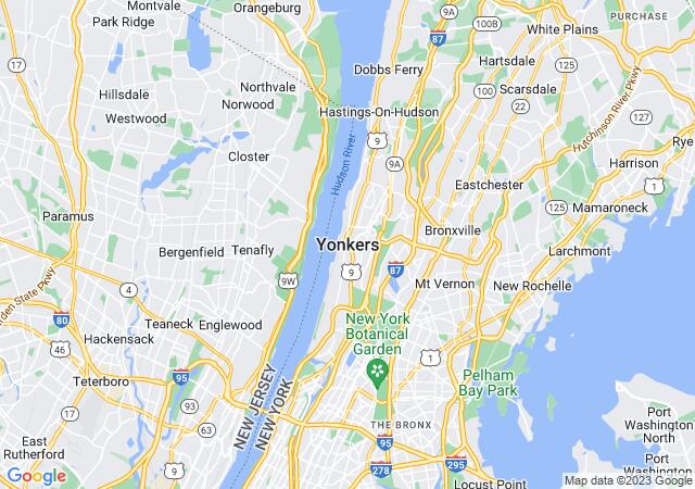 Google Map image for Yonkers, New York