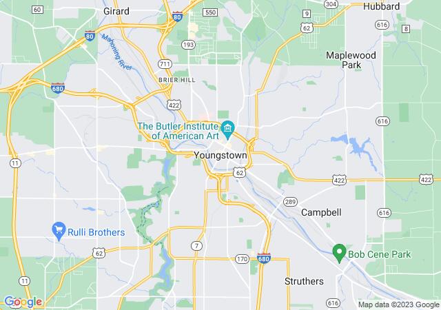 Google Map image for Youngstown, Ohio