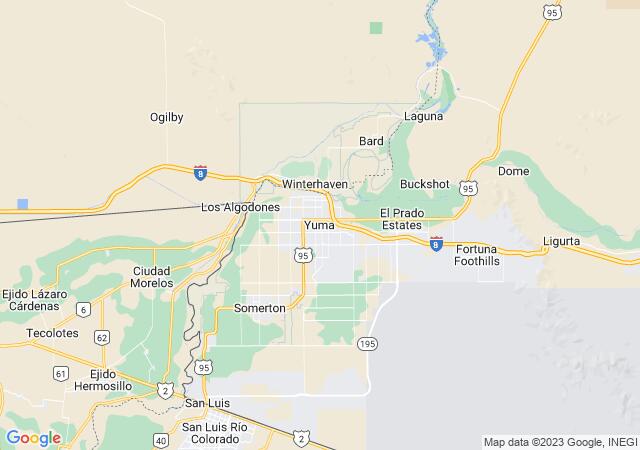 Google Map image for Yuma, Arizona